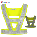 Road Fluorescent Reflective High Visibility Flashing Led Safety Vest Traffic Night Warning Clothing Hi Vis Waistcoat